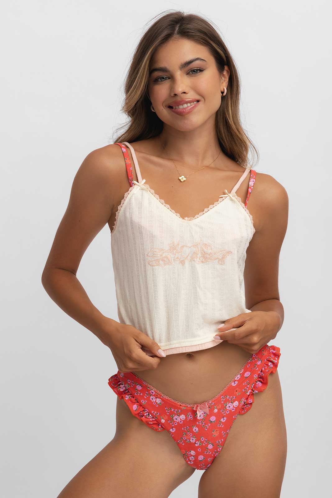 Women | Bambi Pointelle Tank Top | Lovestruck