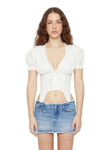 Womens | Low Rise Cut-Off Denim Mini Skirt | Medium Wash