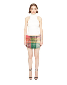Low Rise Plaid Mini Skirt | Multi