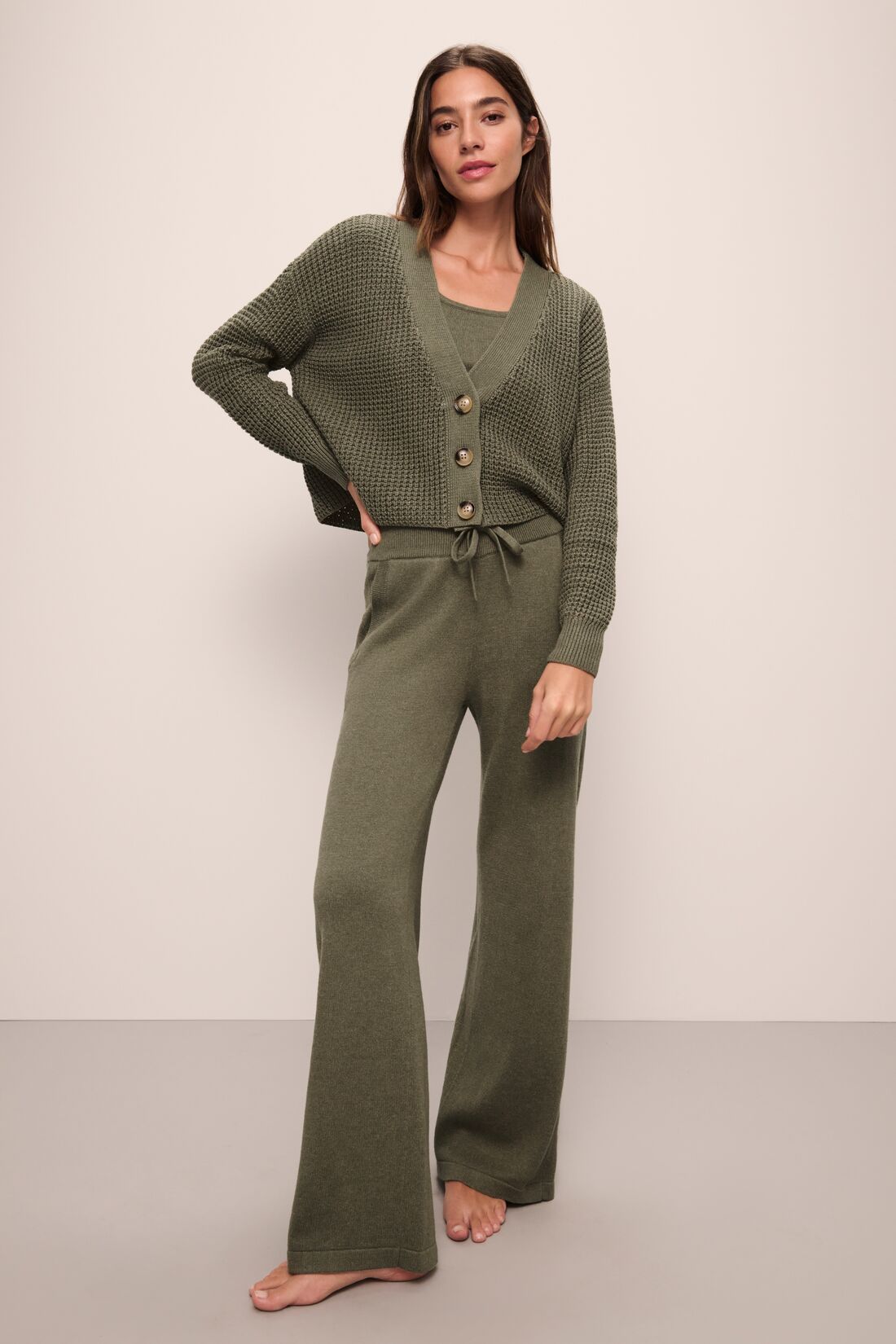 Recycled Sweater Pant | Moss