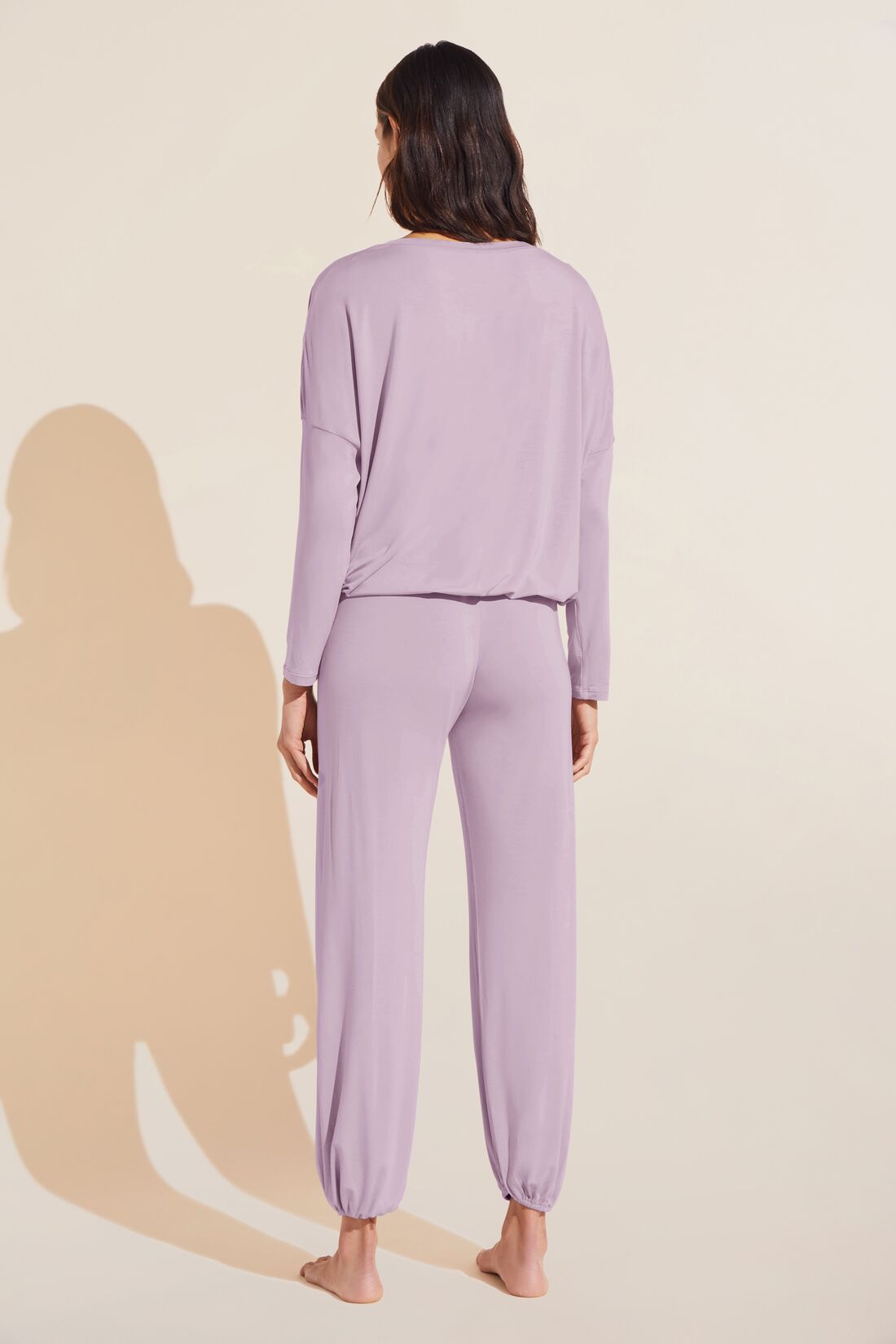 Gisele TENCEL™ Modal Slouchy PJ Set | Lavender/Ivory