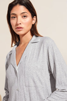 Gisele TENCEL™ Modal Rib Long PJ Set | Light Heather Grey