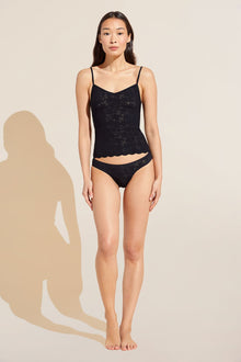 Womens | Soft Stretch Recycled Lace Cami | Black