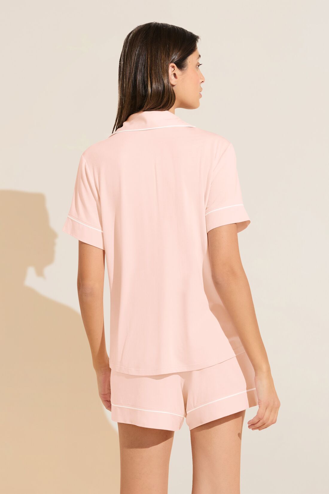 Gisele TENCEL™ Modal Relaxed Short PJ Set | Petal Pink/Ivory