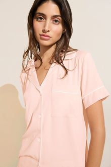 Gisele TENCEL™ Modal Relaxed Short PJ Set | Petal Pink/Ivory