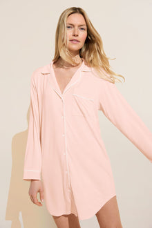 Gisele TENCEL™ Modal Sleepshirt | Petal Pink/Ivory