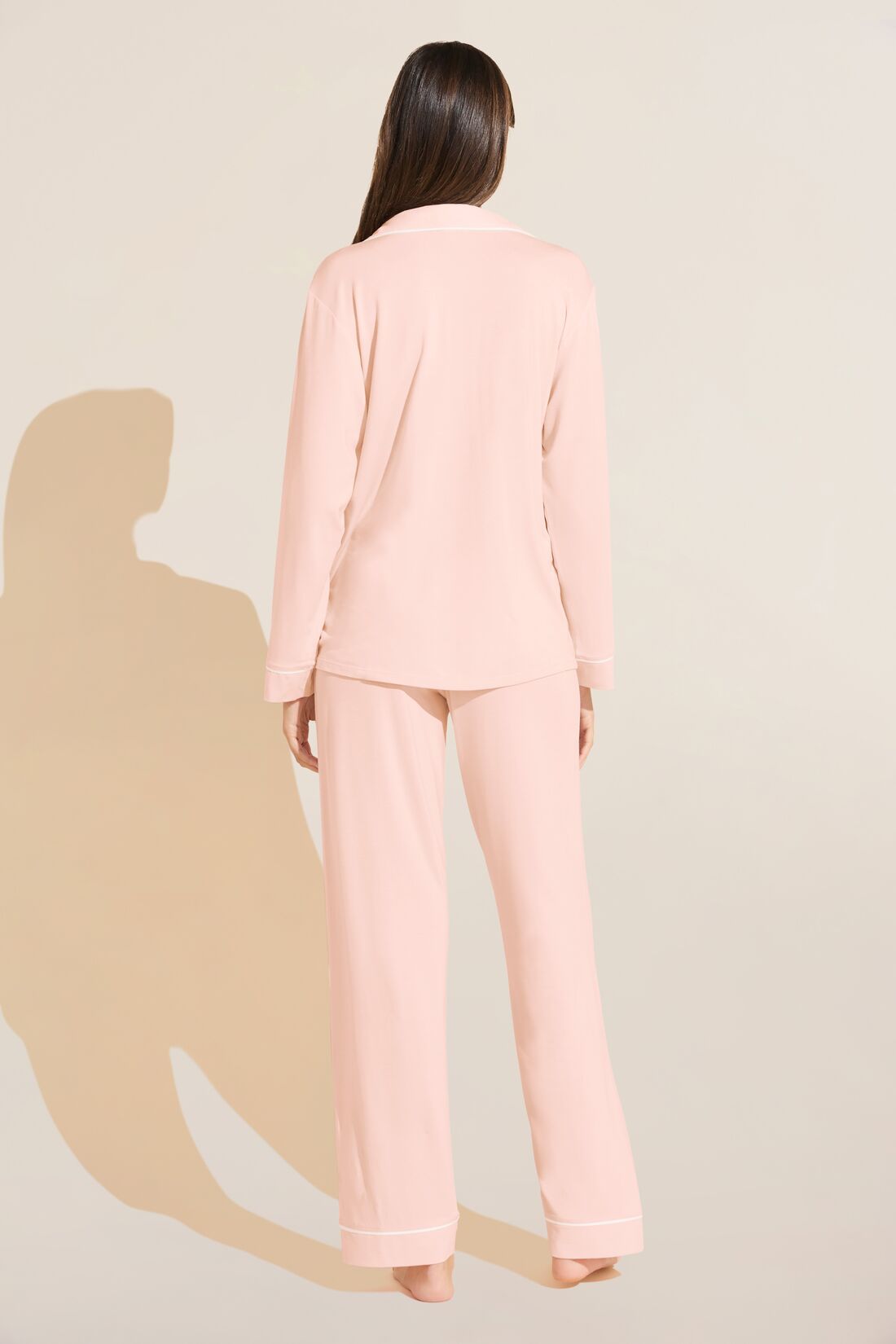 Gisele TENCEL™ Modal Long PJ Set | Petal Pink/Ivory
