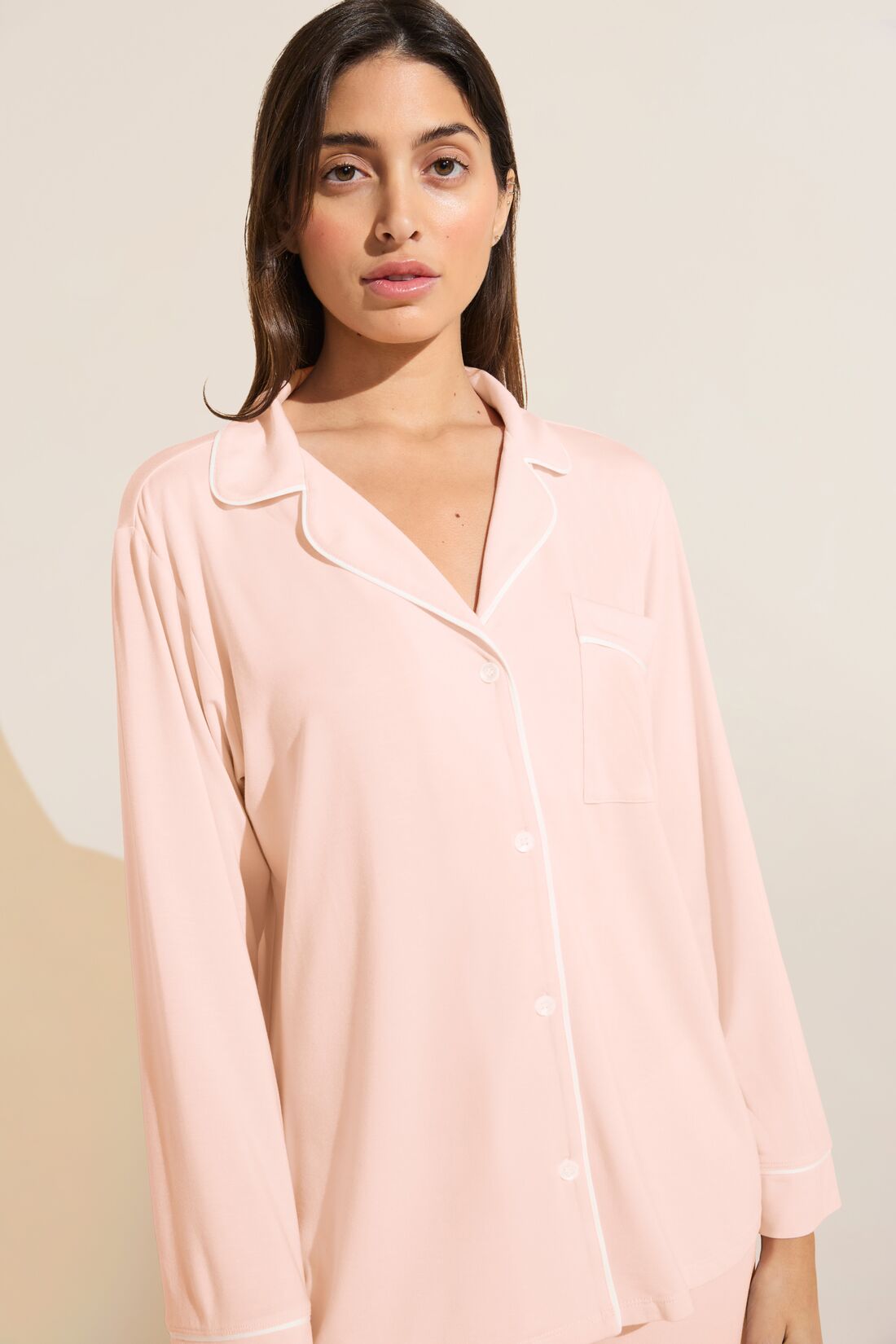 Gisele TENCEL™ Modal Long PJ Set | Petal Pink/Ivory