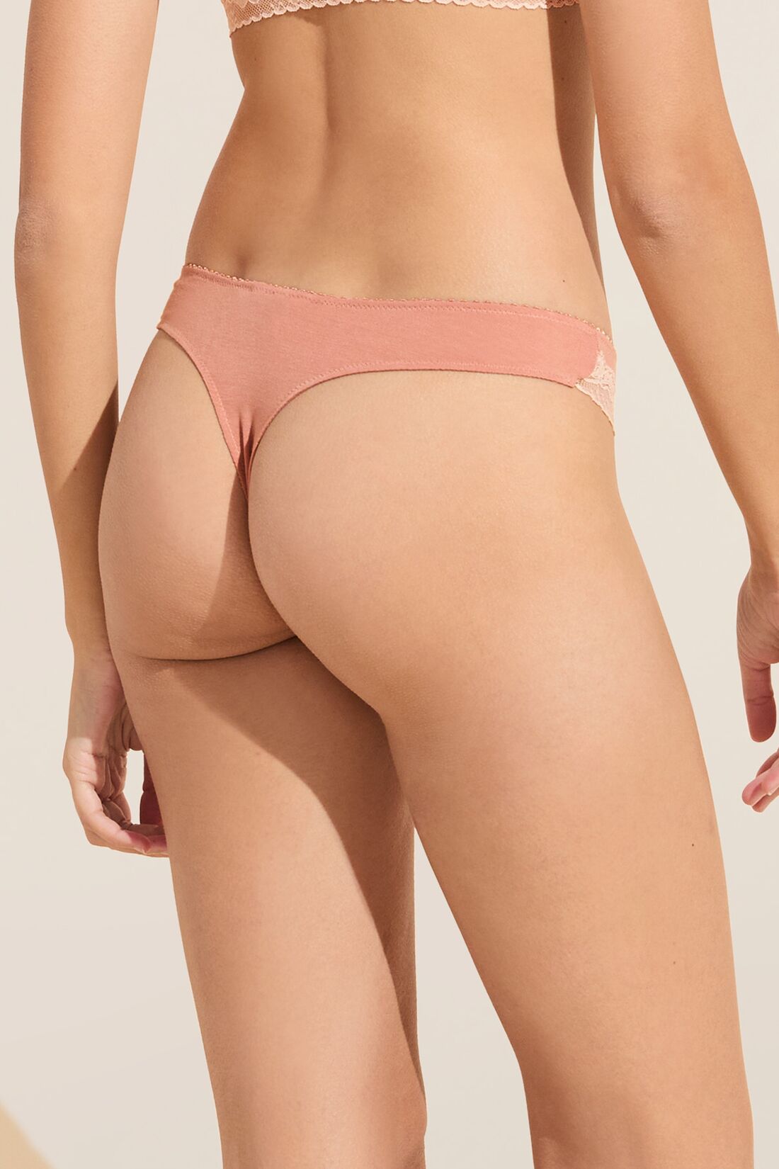 Flora TENCEL™ Modal Thong | Pink Rouge/Rose