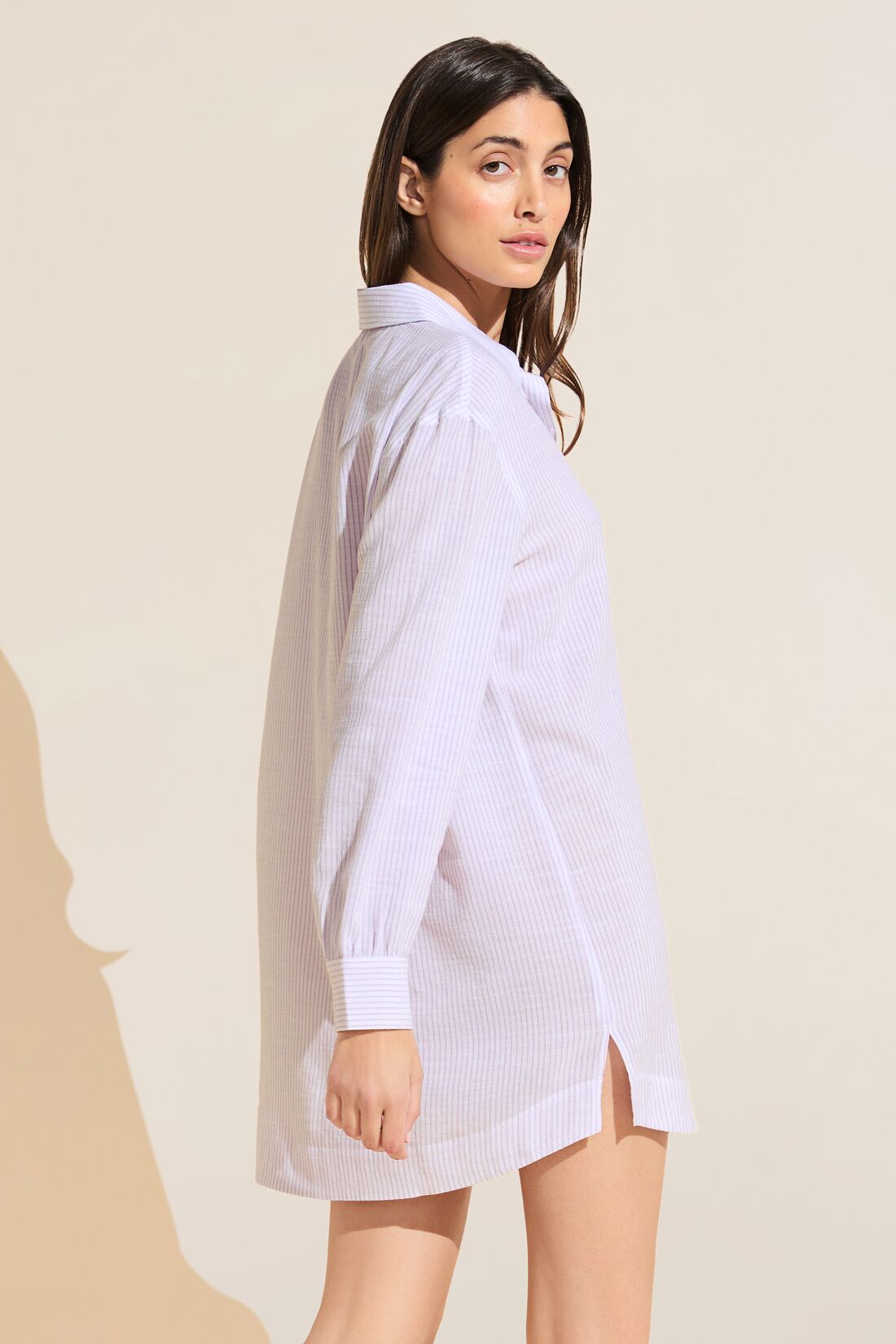Nautico Sleepshirt | White/Lavender
