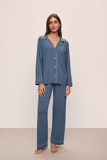 Gisele TENCEL™ Modal Long PJ Set | Coastal Blue/Ice Blue