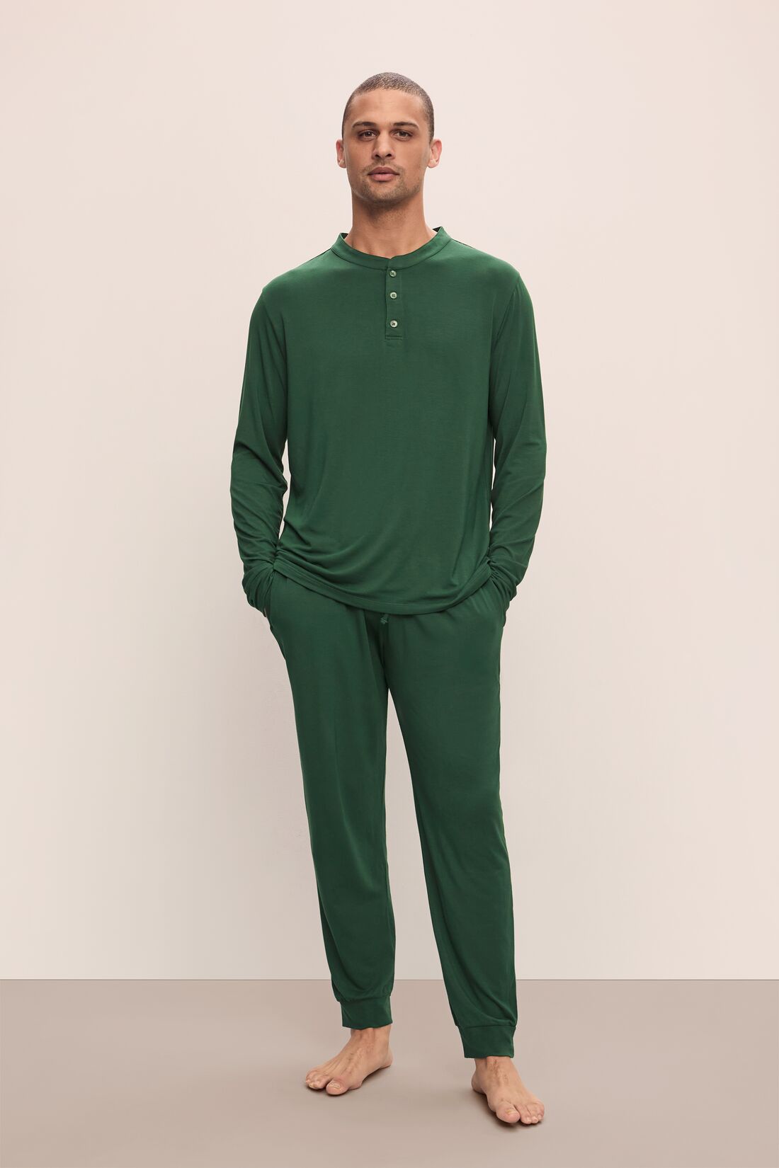 Men | Henry TENCEL™ Modal Long PJ Set | Forest Green
