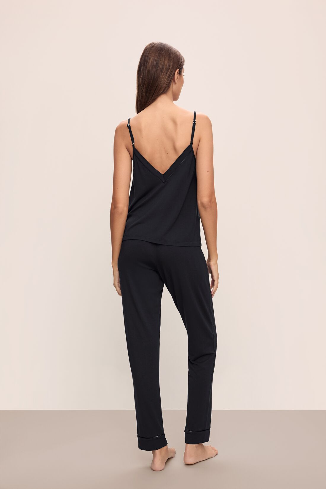 Womens | Fiona TENCEL Modal Cami & Pant PJ Set | Black