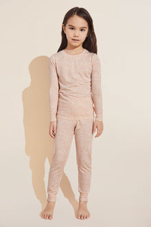 Kids | TENCEL™ Modal Unisex Long PJ Set | Animale Rose Cloud