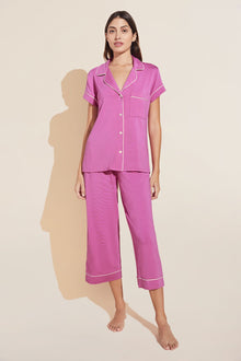 Gisele TENCEL™ Modal Short Sleeve Cropped PJ Set | Italian Rose/Ivory