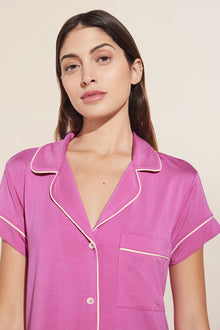 Gisele TENCEL™ Modal Short Sleeve Cropped PJ Set | Italian Rose/Ivory