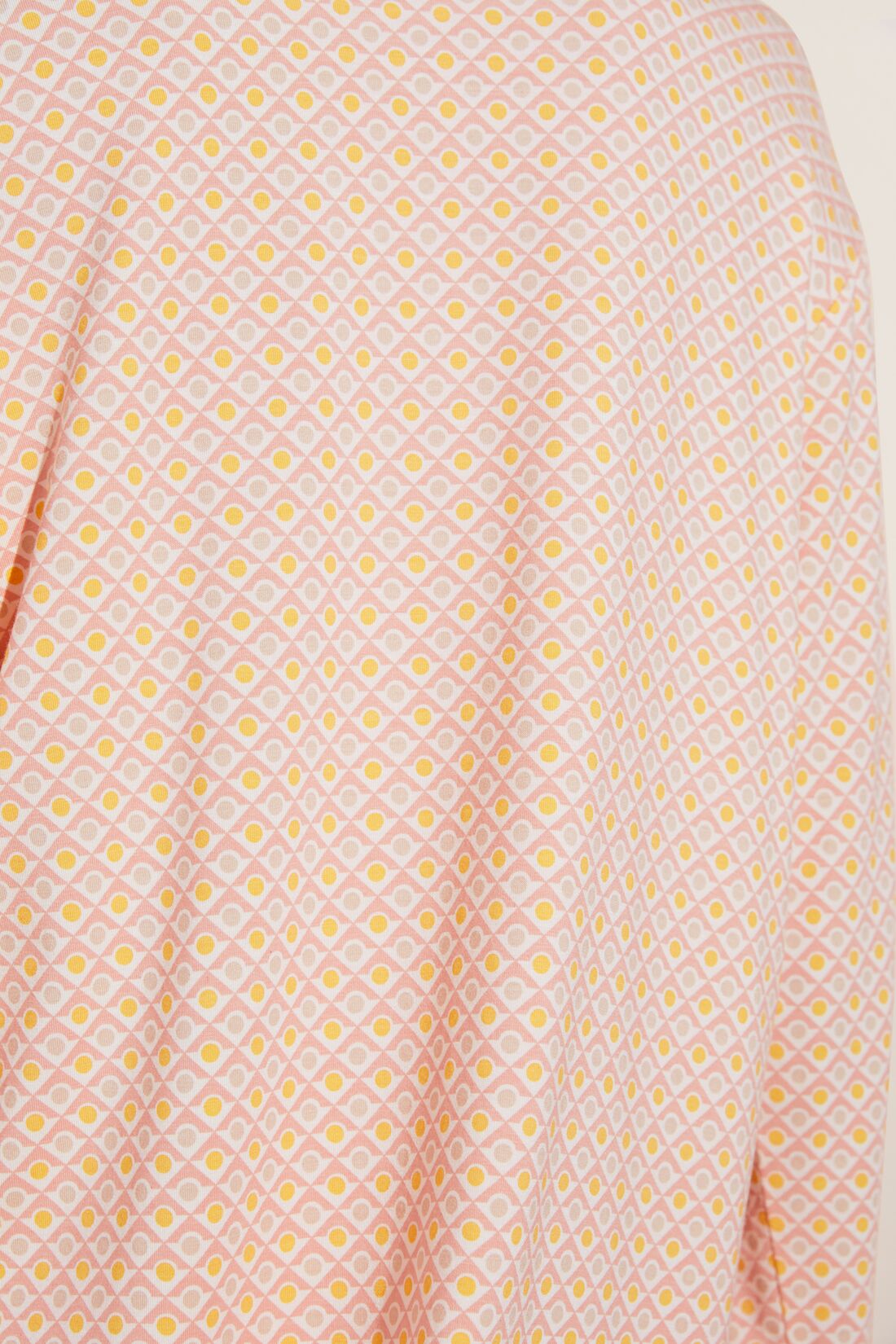 Gisele Printed TENCEL™ Modal Long PJ Set | Geo Tile Rose Cloud/Rose Cloud