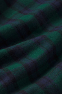 Image of flannel fabric in Black Watch Tartan Rainforest/Navy