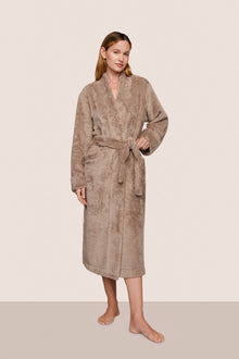 Womens | Renew Plush Long Robe | Toffee