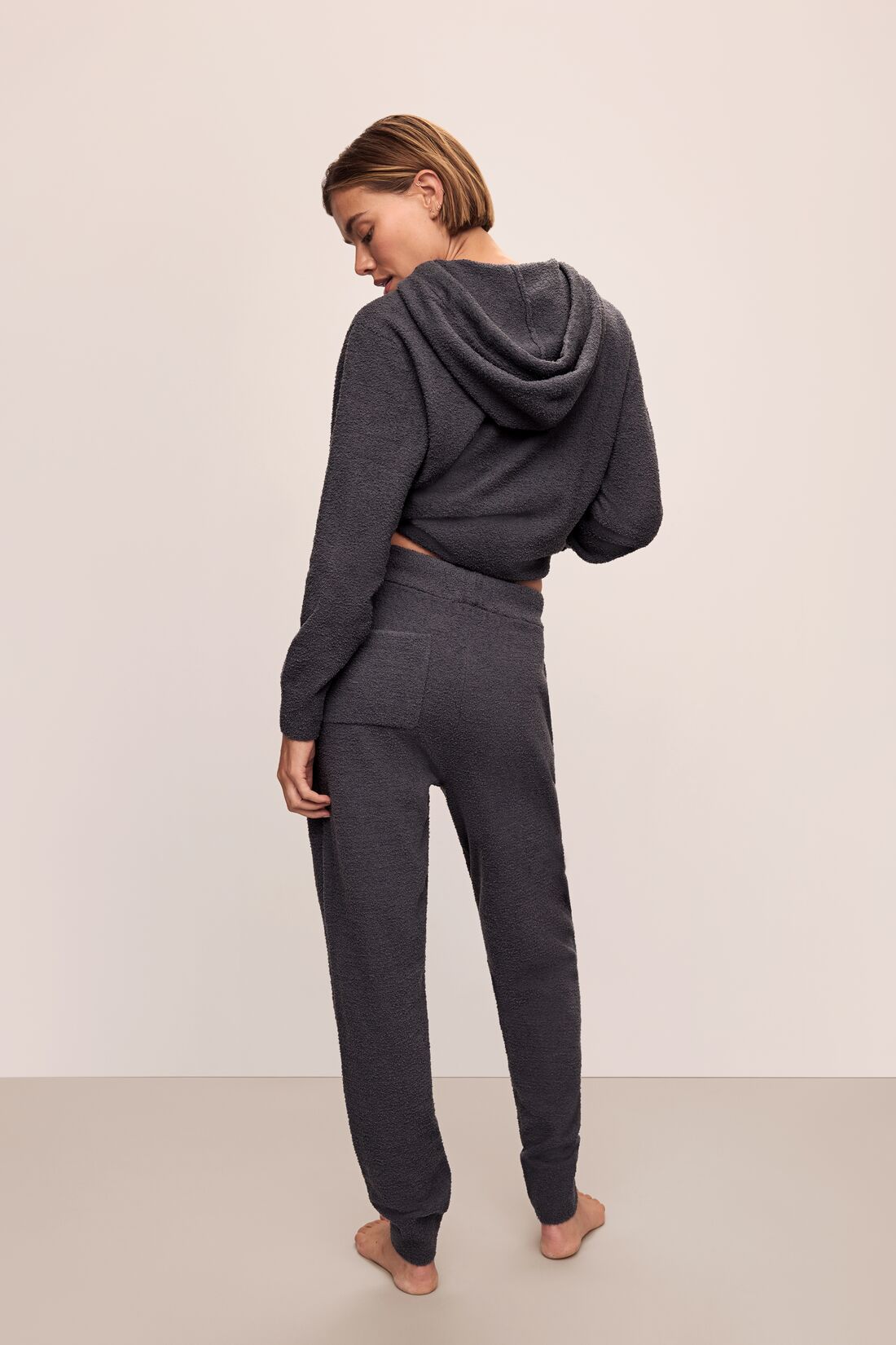 Womens | Recycled Boucle Relaxed Fit Jogger | Graphite
