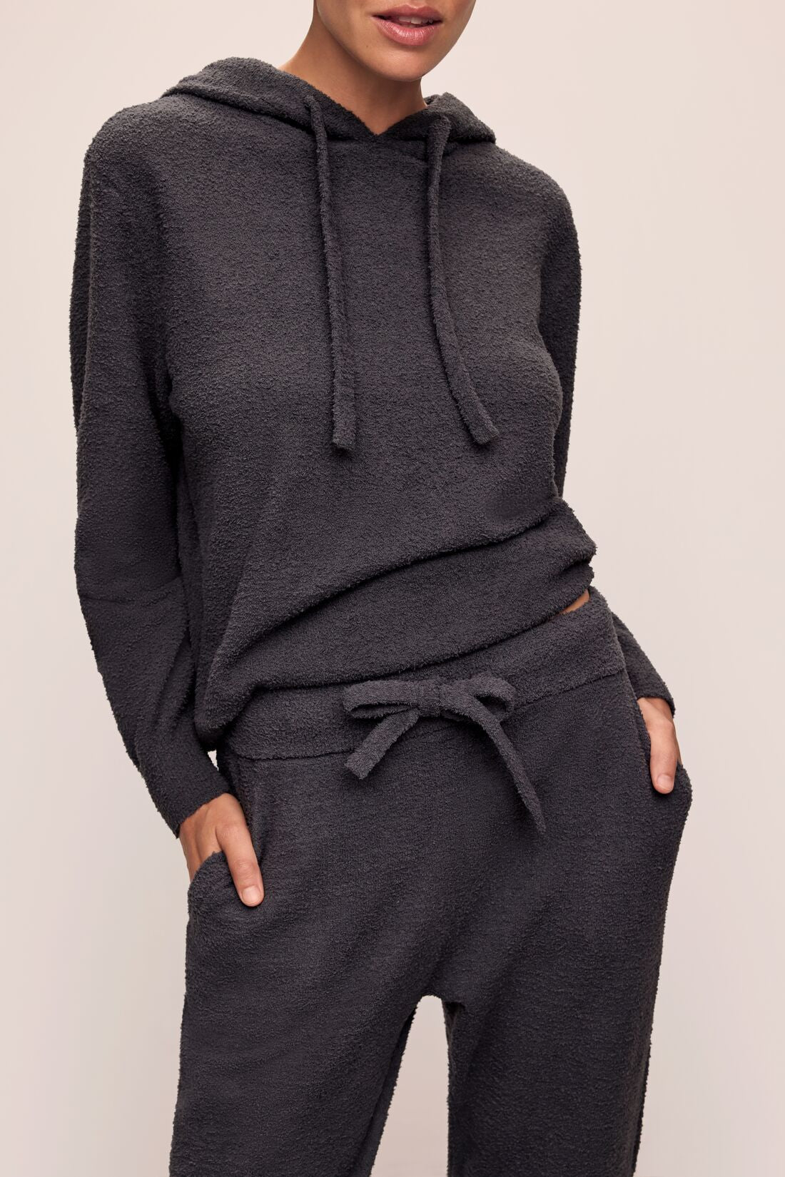 Womens | Recycled Boucle Relaxed Fit Jogger | Graphite