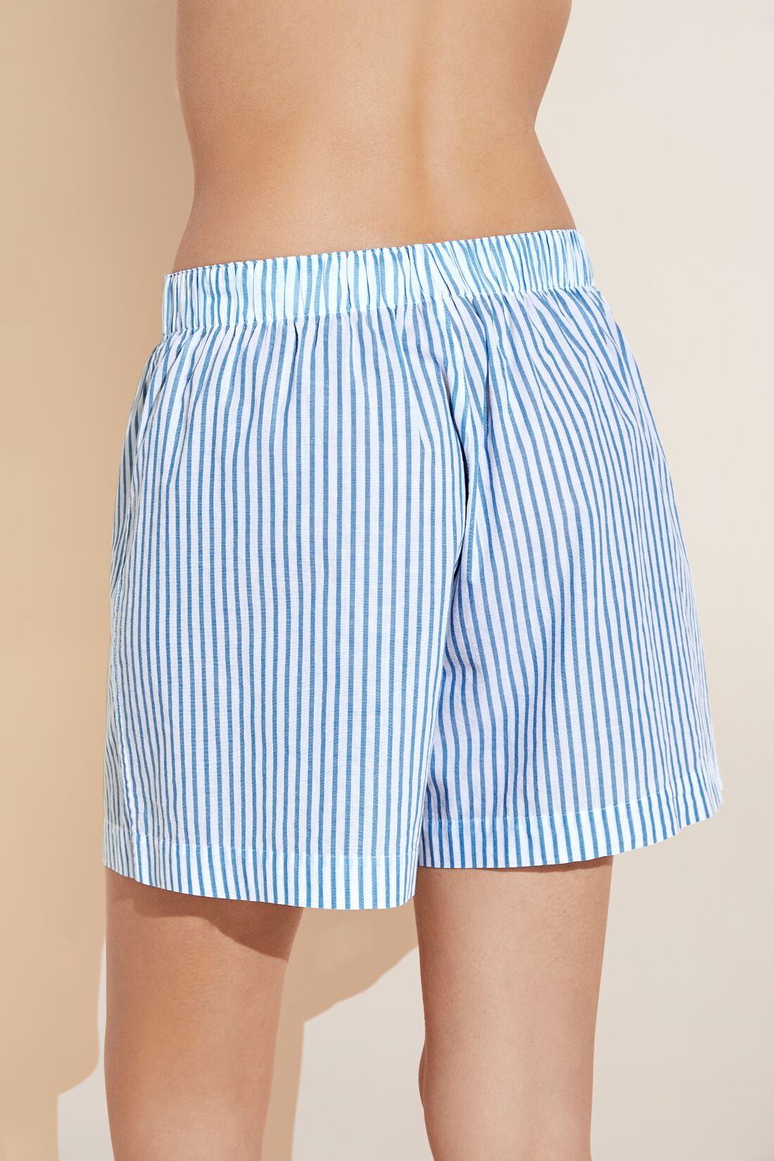 Organic Sandwashed Cotton Unisex Boxer | Nautico Stripe Azure