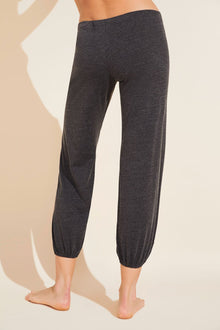 Heather Cotton Blend Pant | Charcoal Heather