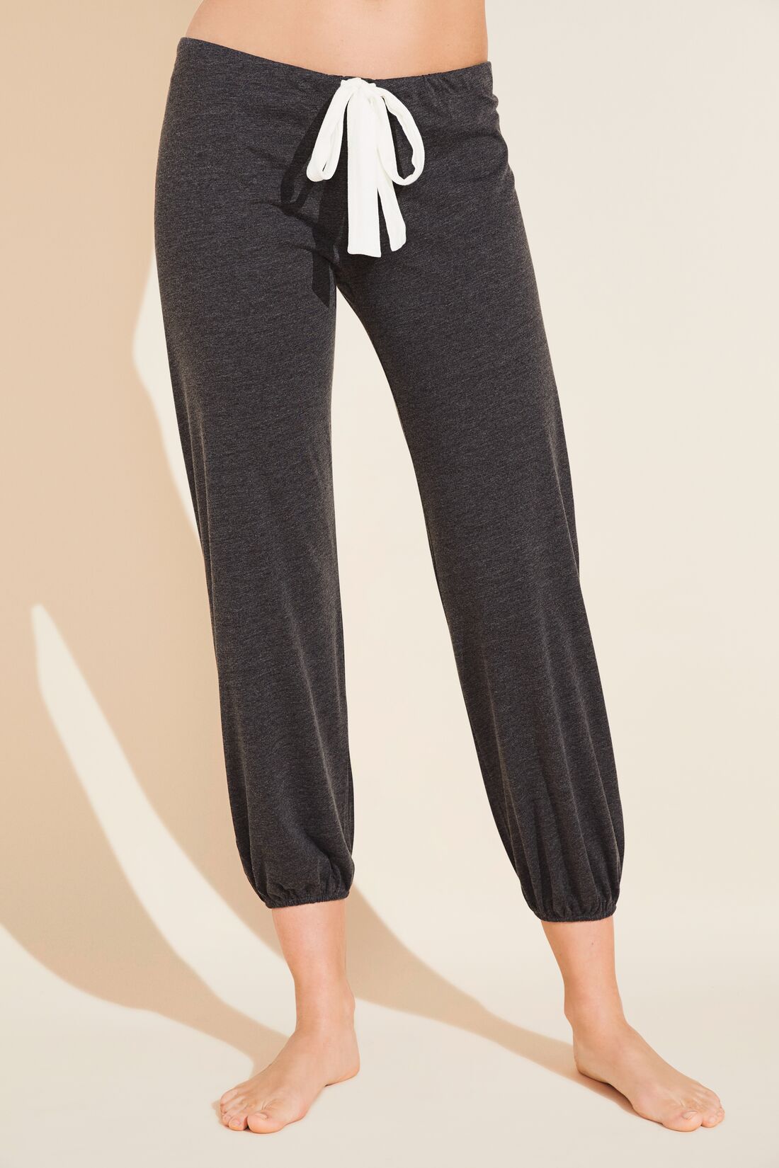 Heather Cotton Blend Pant | Charcoal Heather