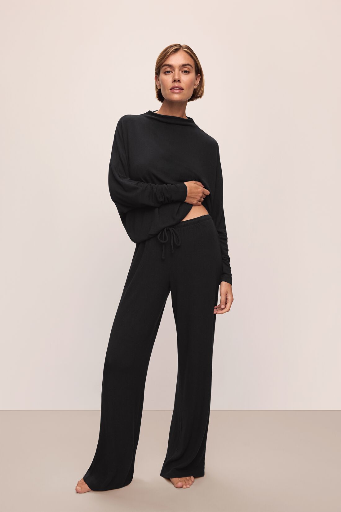 Womens | Cozy Time Mock Neck Pullover | Black