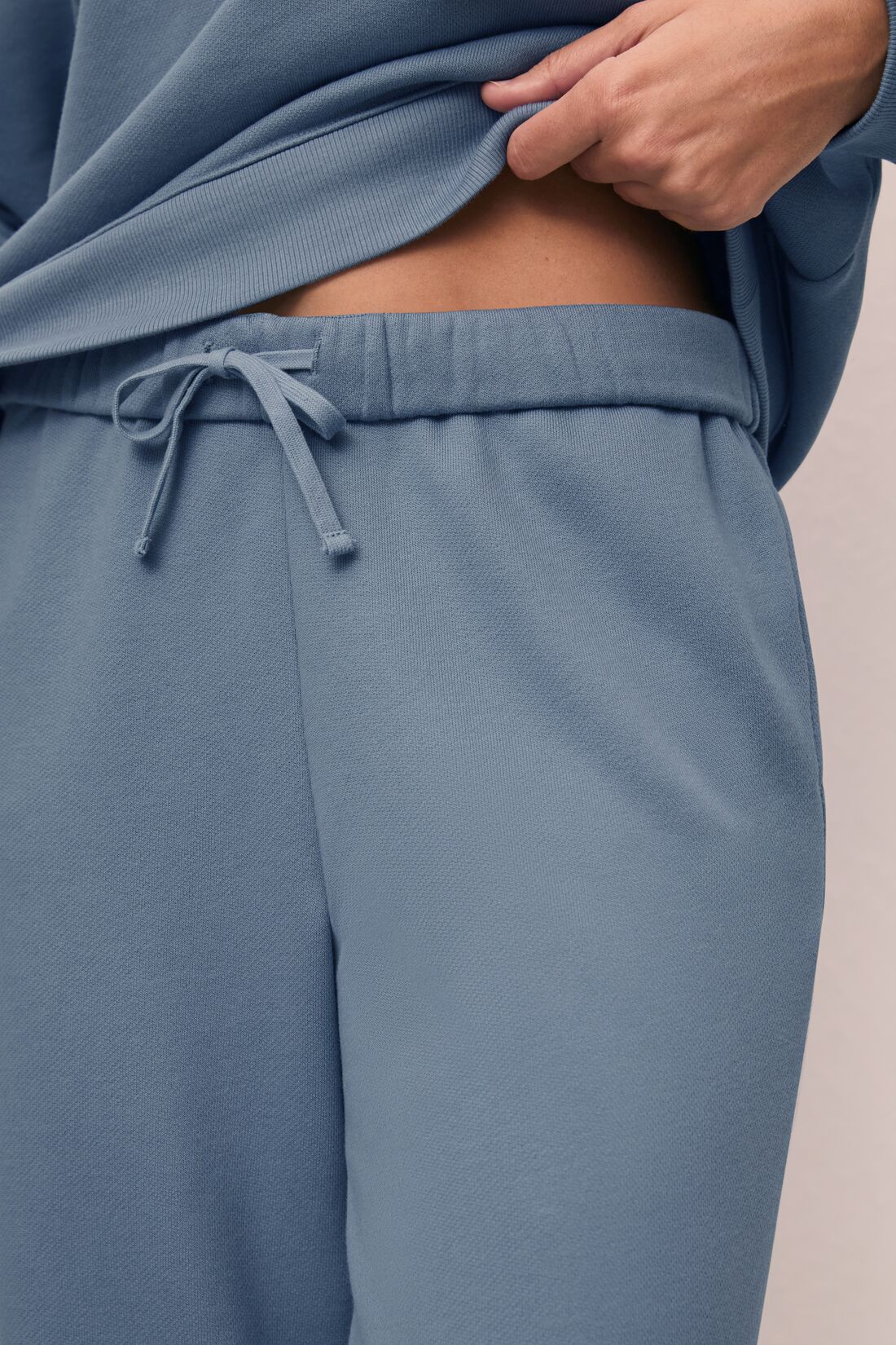Womens | French Terry Jogger | Faded Denim