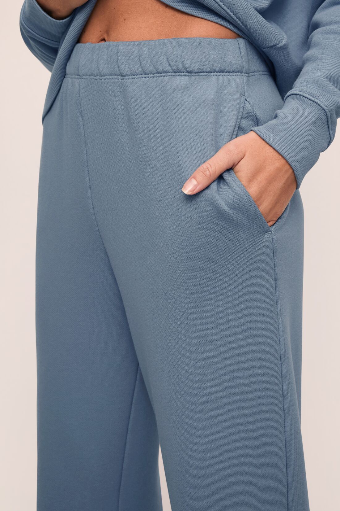 Womens | French Terry Jogger | Faded Denim