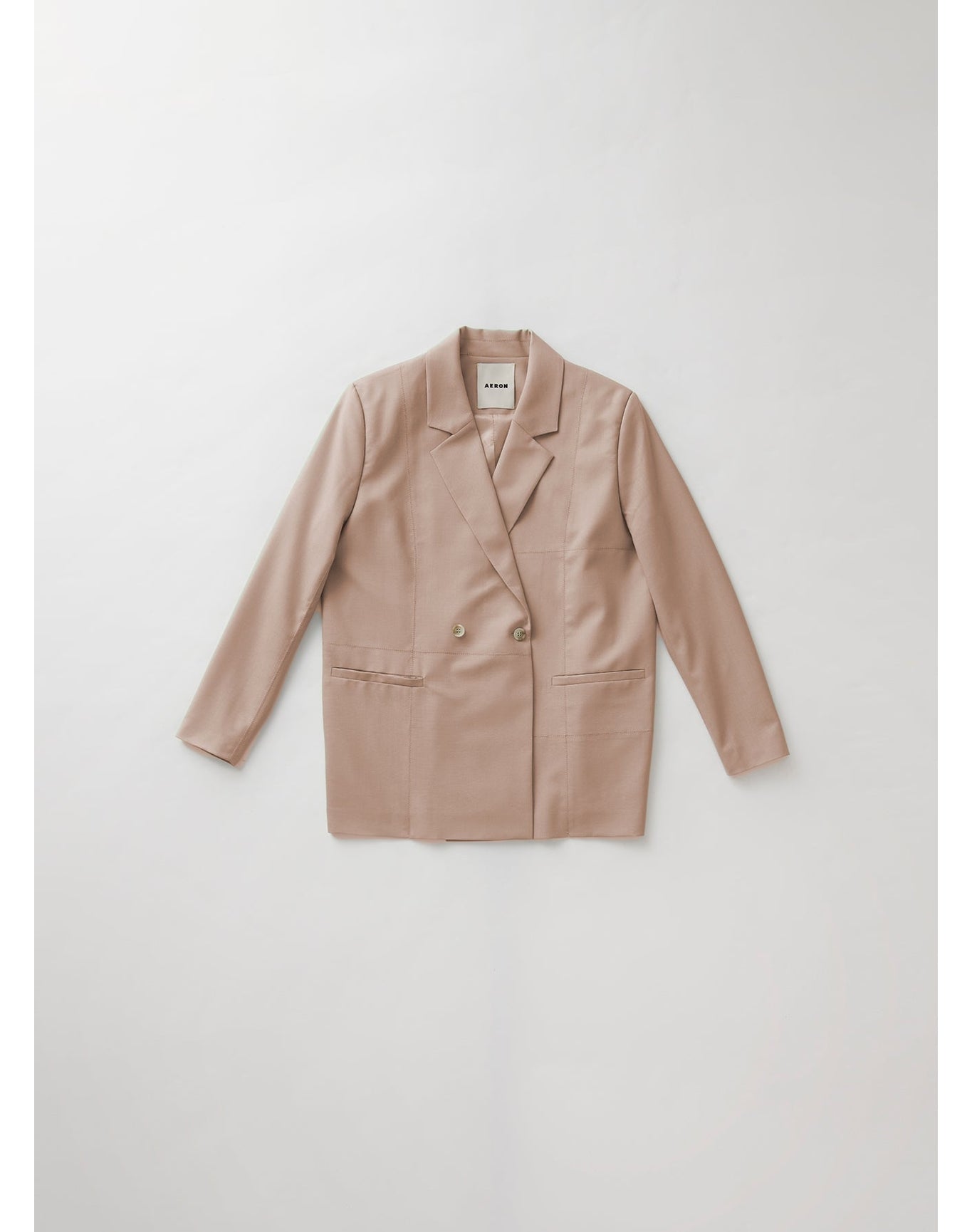 Lubaina | Double-Breasted Blazer | Pale Rose