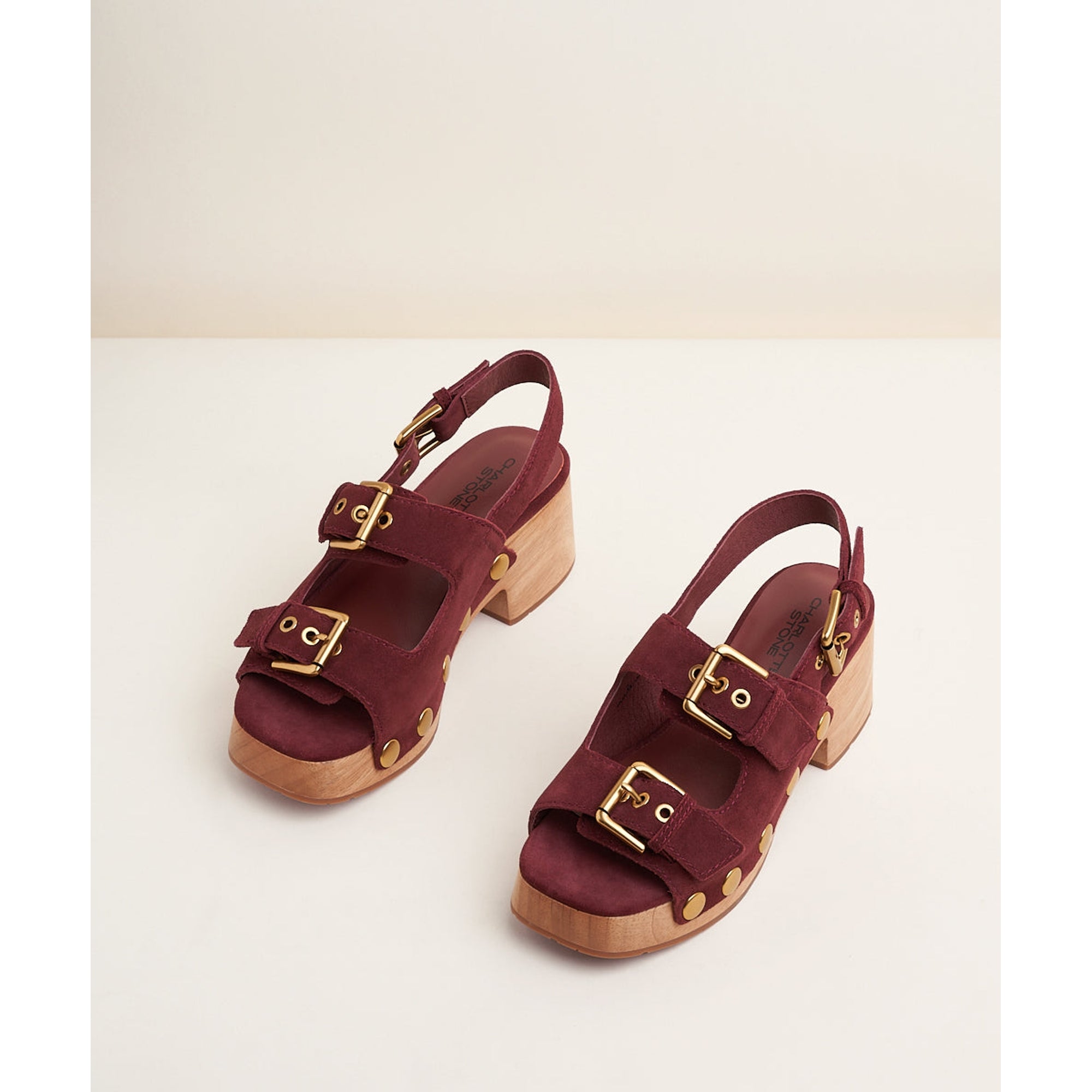 Lucia Platform Sandal | Merlot