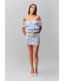 Lucinda Mini Skirt | Angel Blue