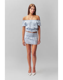 Lucinda Mini Skirt | Angel Blue