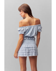 Lucinda Mini Skirt | Angel Blue