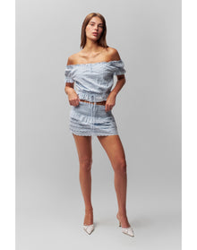 Lucinda Mini Skirt | Angel Blue