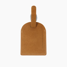 Luggage Tag | Brown Suede