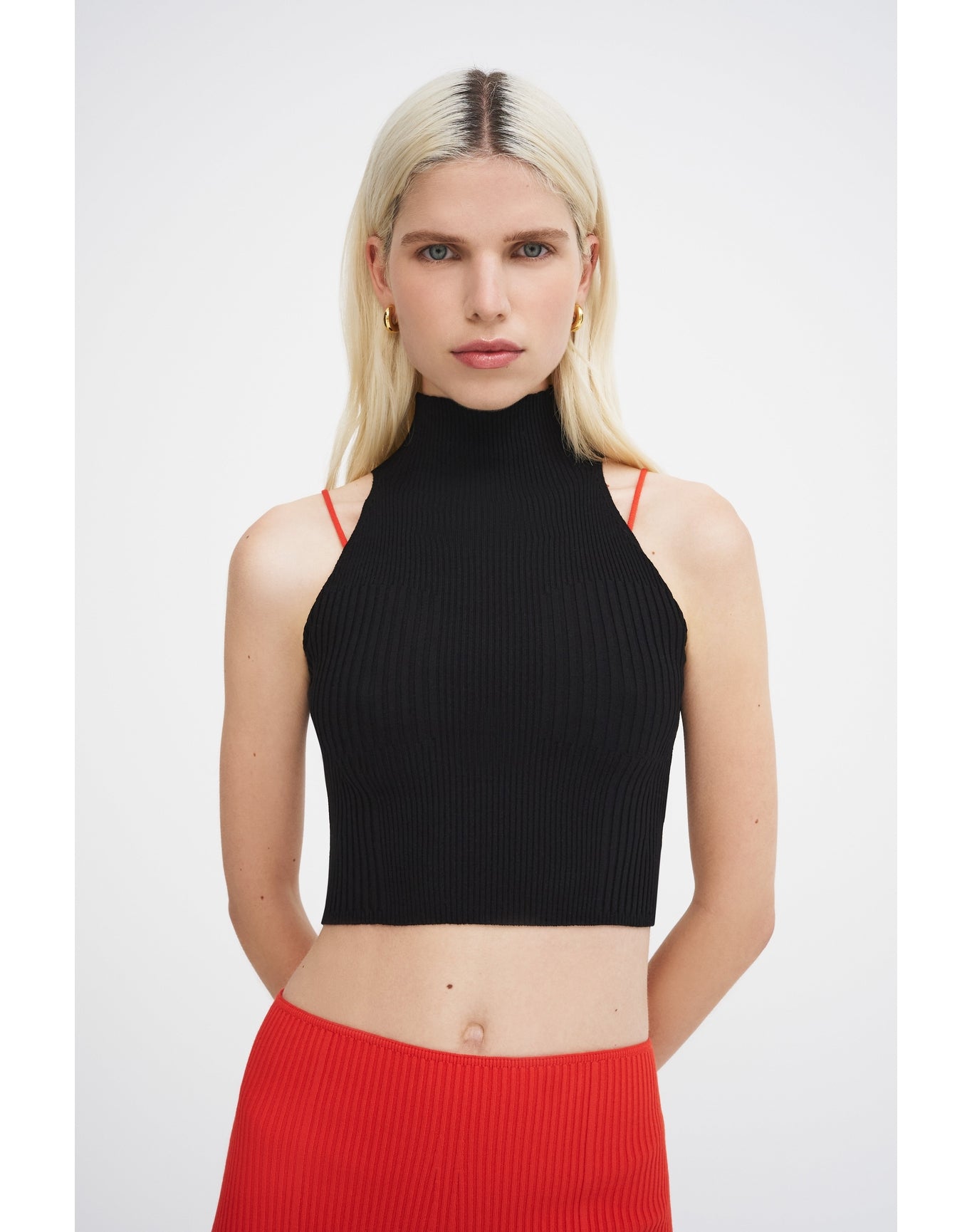 Lulu Eco Stretch | Cropped Sleeveless Top | Black