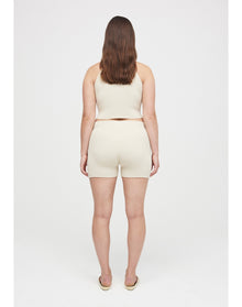 Lulu Eco Stretch | Cropped Sleeveless Top | Cream