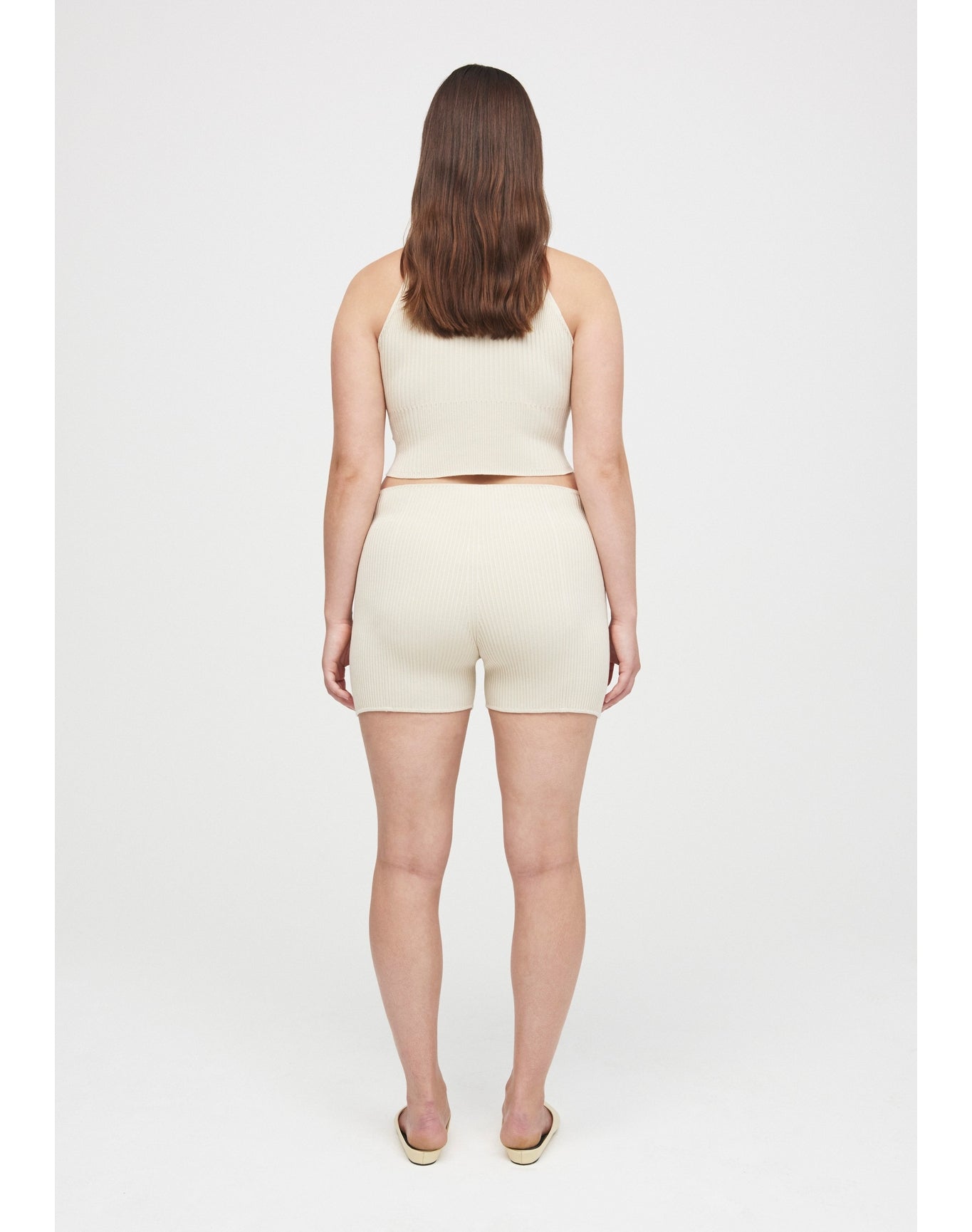 Lulu Eco Stretch | Cropped Sleeveless Top | Cream