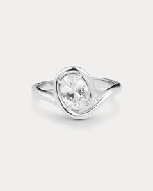The Bianco Nero Statement Ring | Cubic Zirconia | Silver