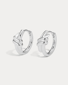 The Margaux Knot Hoops | Silver
