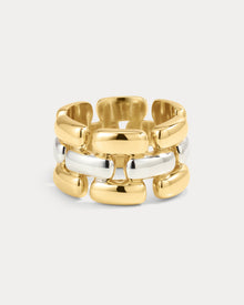 The Noir Link Ring | Gold/Silver