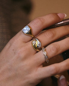 The Palais Statement Ring | Cubic Zirconia | Silver