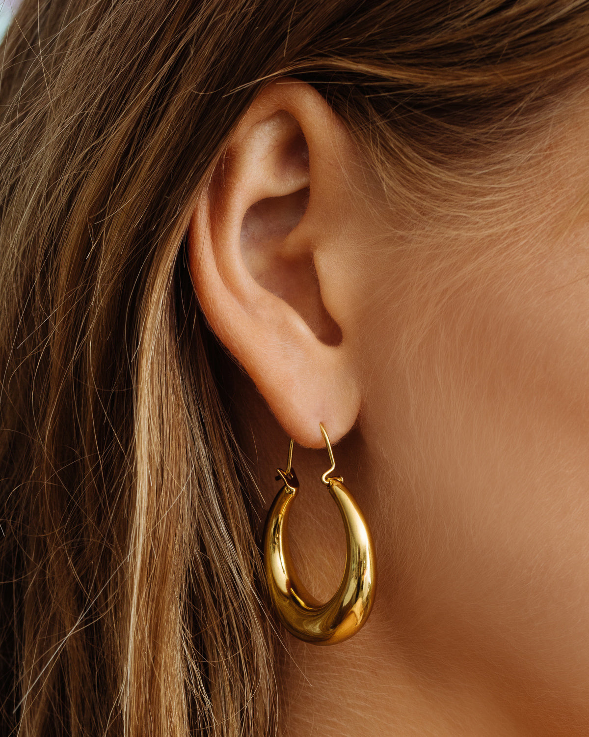 Martina Tube Hoops - Gold | Plated Gold