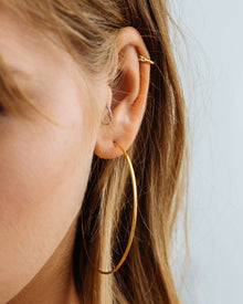 Capri Wire Hoops - Gold | Plated Gold