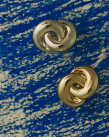 The Solstice Knot Studs | Gold