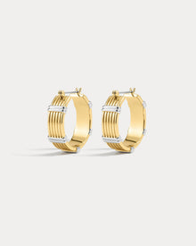 The Two-Tone Sierra Bar Hoops | Two Tone