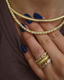 Mini Flex Snake Chain Necklace | Lobster clasp | Gold